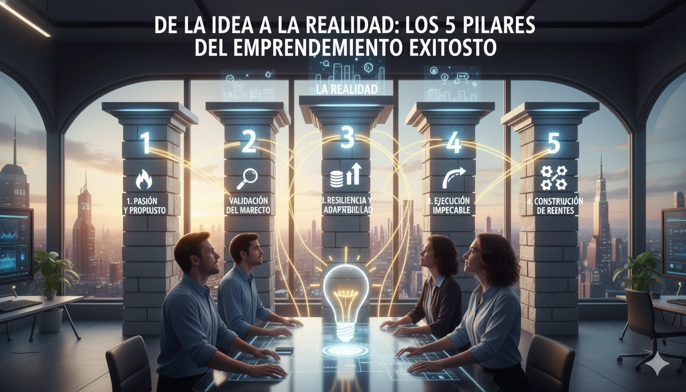 De la Idea a la Realidad: Los 5 Pilares del Emprendimiento Exitoso